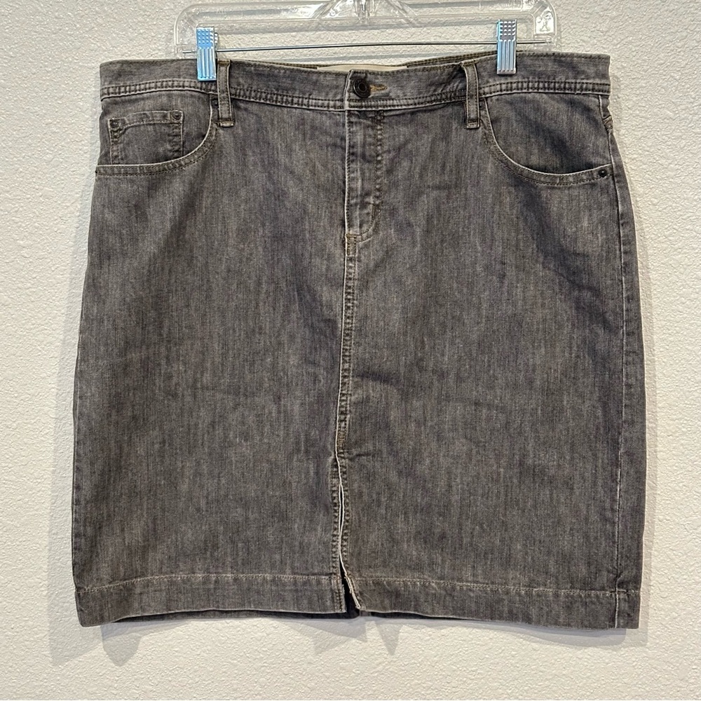 Gray Denim Skirt vintage